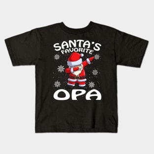 Santas Favorite Opa Christmas Kids T-Shirt